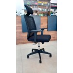 Office & Home Chair LINEA PRO Large Manager Black Fabric